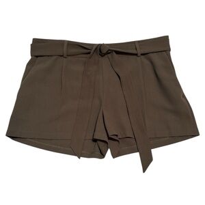 Express High Waist Belted Shorts